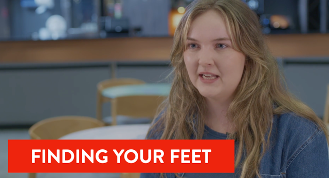 Student with long hair